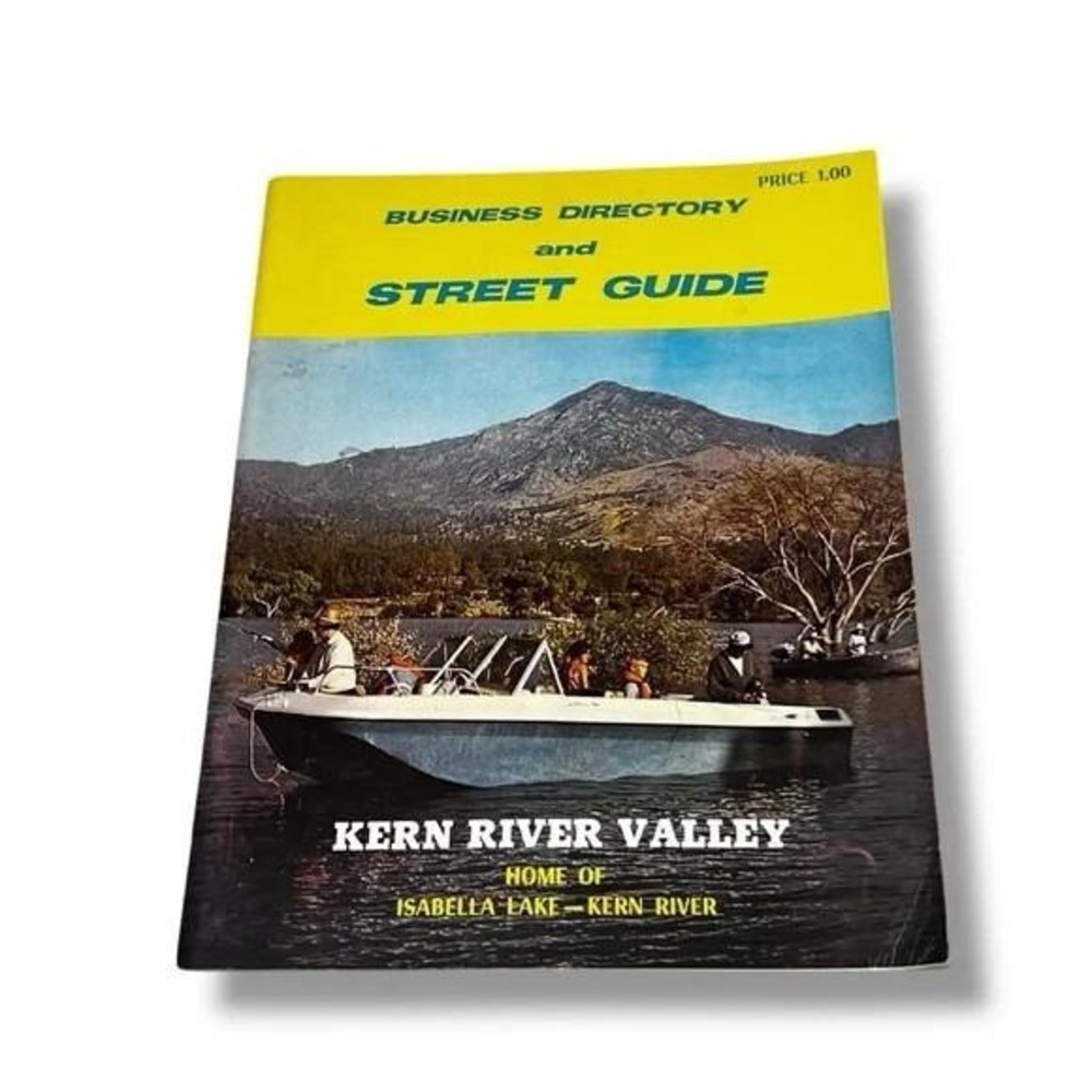 Business Directory & Street Guide Kern River Valley California 1970s Vintage